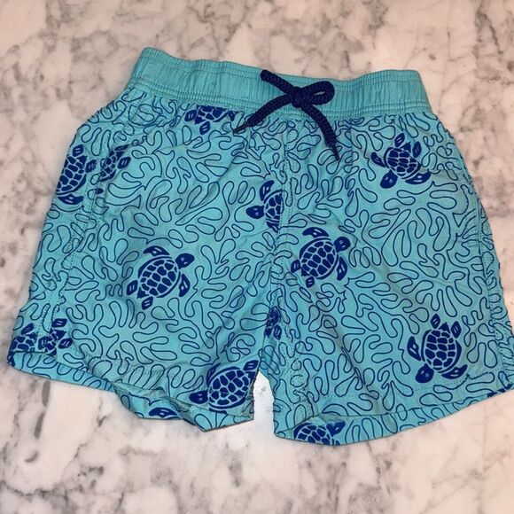 VILEBREQUIN BLUE TURTLE SWIM TRUNKS 6 - Picture 1 of 8